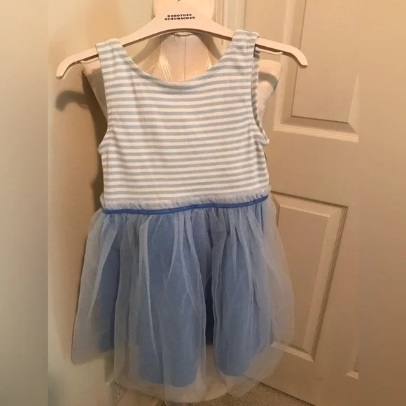 knee length dresses for ladies Mini Boden Girls Rainbow Zebra Stripe Appliqué Safari Dress – Designer Kids  Outlet main image 1